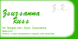 zsuzsanna russ business card